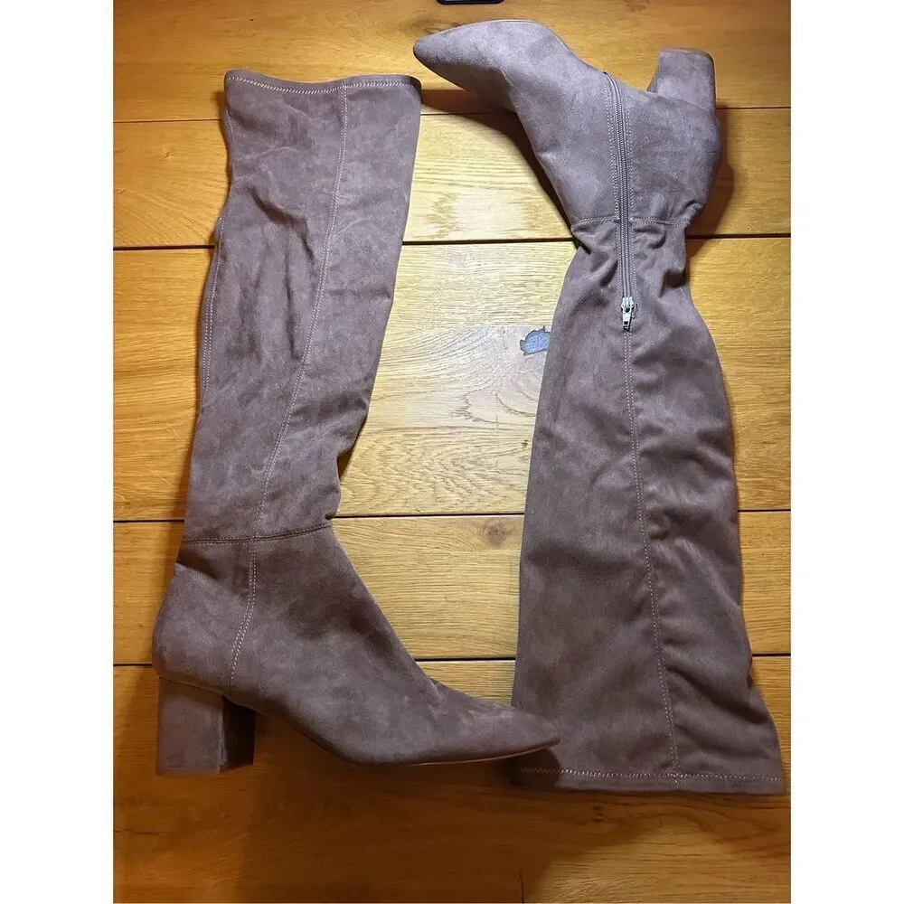 NWOT Steve Madden Brinkly tall heeled boots 11 tan